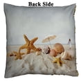 thumbnail image 2 of ABPHQTO Star Fish Sea Shell Beach Reversible Sirena Lentejuelas Funda de almohada Decoración del hogar Funda de cojín 45x45 cm ABPHQTO FishPillow-SL-27-18x18, 2 of 2