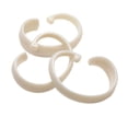 thumbnail image 2 of Live Life Hang Ease Set of 12 "C" Type Plastic Shower Curtain Hooks - White, 2 of 2