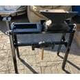 thumbnail image 4 of Industrial Machinery Swage Block Blacksmith Anvil Vise Base Stand with adjustable feet and built-in Tool holder, 4 of 11