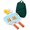 Capybara, variant on Cat Print Fiberglass Pickleball Paddle Set of 2 with Balls and Carry Bag