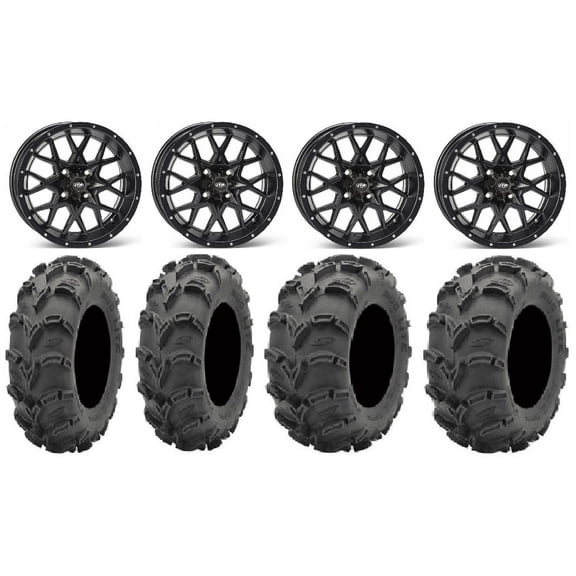 ITP Hurricane 14" Wheels Black 27" Mud Lite XL Tires Polaris RZR XP 1000 / PRO XP / Ranger XP 900/1000
