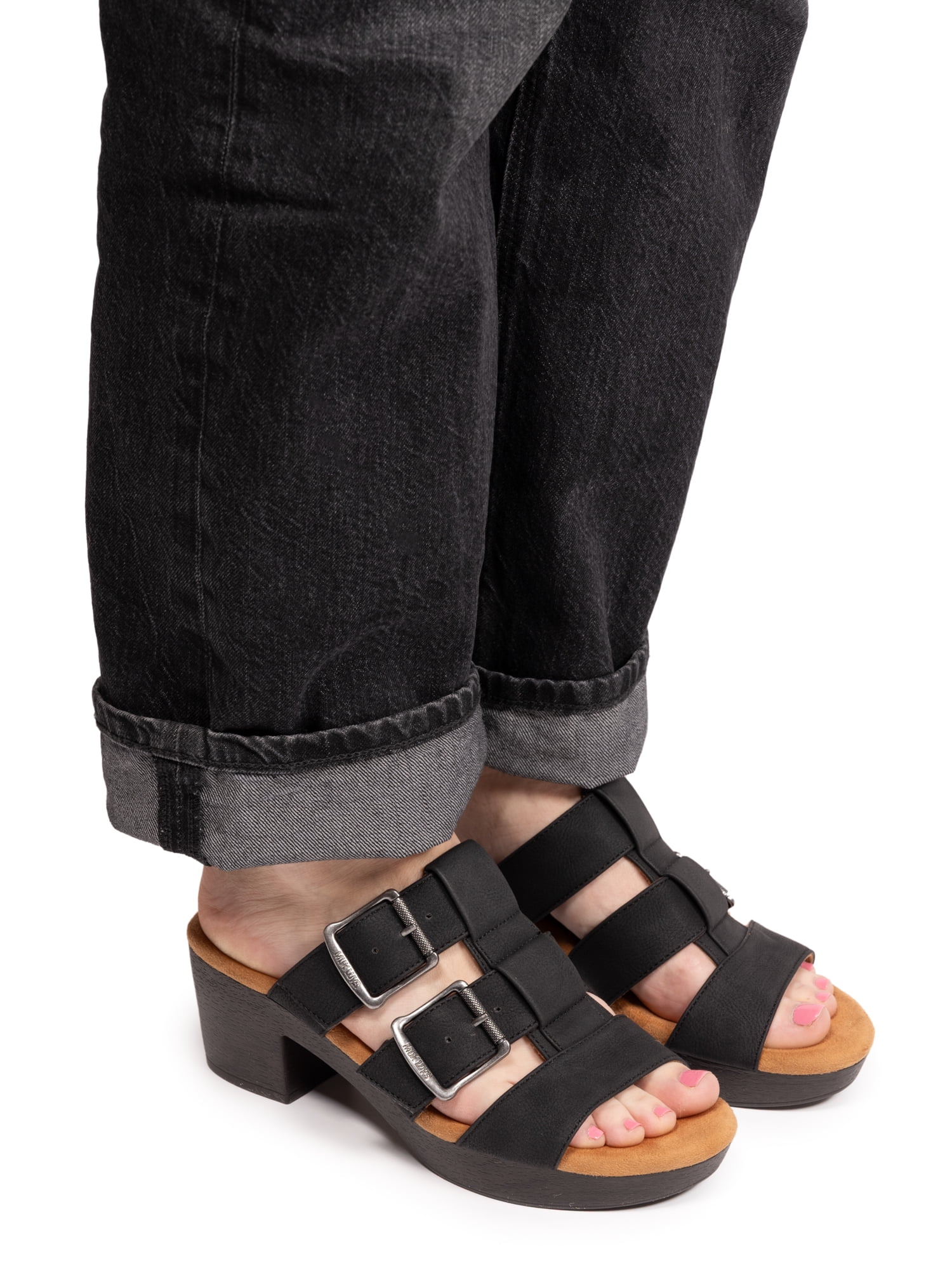 Muk Luks Women's Mira Comfort Block Heel Sandal