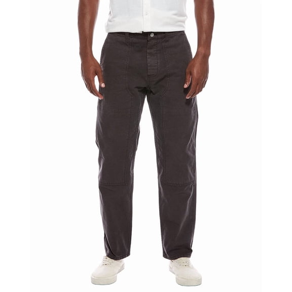 Madewell mens Relaxed Straight Workwear Pant, 34/32, Black
