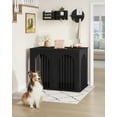 thumbnail image 3 of 44.1" Wooden Dog Crate Furniture TV Stand, Indoor Dog Kennel for Small/Medium/Large Dogs, Black, 3 of 11