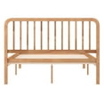 thumbnail image 4 of Buzz & Bloom Kids Full-Size Platform Bed with Rectangular Wood Slat Headboard, Natural, 4 of 12
