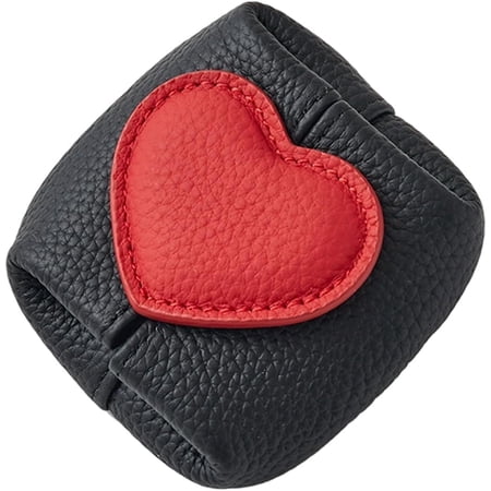 Sweetheart Mini Leather Pouch Cash Change Wallet Holder for Women Small Money Pouches Purse with Zipper Minimalist Coin Purse for Pocket Gift for Her Travel