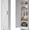 White, variant on 5 Tier Metal Kitchen Storage Cabinets, 71" Pantry Cabinet with Doors and 4 Adjustable Shelves, Farmhouse Tall Cabinet for Pantry, Laundry Room,Living Room,Dinning Room (Antique Copper)