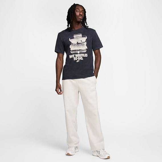 Nike Men's Hot Waffles Graphic Sportswear T-Shirt Black photo 5