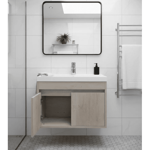 Gabinete Flotante Para Baño Mariam Con Lavabo Y Monomando