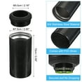 thumbnail image 2 of Uxcell Slim Can Cooler, 16oz Skinny Can Insulated Beer Sleeve Drink Holder for Beer Soda Coffee Skinny Cans and Bottles, Black, 2 of 6