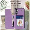 thumbnail image 2 of A14 Phone Case,Designed for Samsung Galaxy A14 5G Case Wallet with Card Holder,Mandala Emboss PU Leather with Kickstand Credit Card Slots Magnetic Clasp Slim Flip Case for Galaxy A14 5G (Purple), 2 of 7