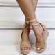 thumbnail image 4 of Zapatos planos de moda para mujer, sandalias informales de tacón de cuña hueca, zapatos de talla grande Wmkox8yii sa1137, 4 of 9