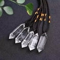 thumbnail image 4 of EOEMY Natural Clear Quartz Pendant Crystal Point Wand Necklace Chakra Healing Stone Us, 4 of 9