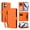 Orange, variant on Dteck Wallet Crossbody Strap Case for iPhone 17,Magnetic Leather+TPU Card Slots Zipper Wallet Case Shockproof Kickstand Cover with Detachable Wrist Strap / Shoulder Strap,Orange