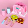 thumbnail image 3 of Tostadoras de simulación, Kit para hornear pan, juegos de simulación de madera para niños, juego de rol de cocina, Kit para hornear pan, 3 of 9
