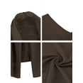 thumbnail image 6 of INSPIRE CHIC Men's Vest Open Front Asymetric Hem Sleeveless Cardigan Vest 50 Brown, 6 of 7