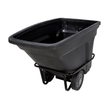 1/2 Cubic Yard 1200 lbs. Capacity Heavy Duty Nestable Tilt Truck - Black