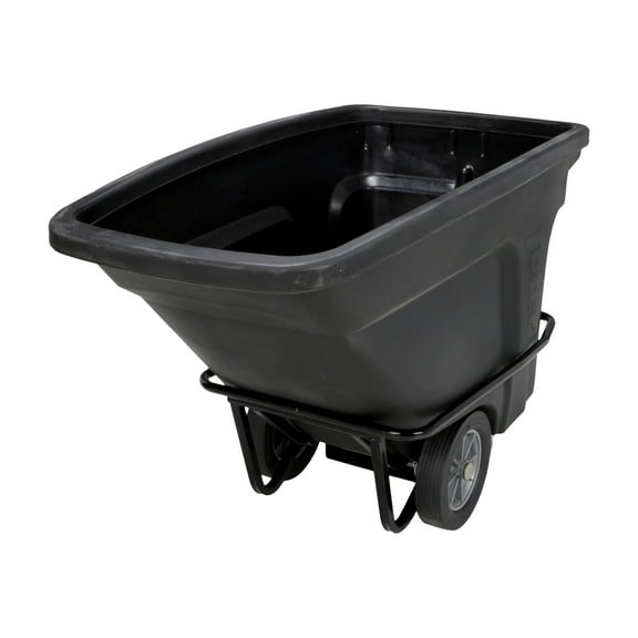 1/2 Cubic Yard 1200 lbs. Capacity Heavy Duty Nestable Tilt Truck - Black