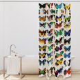 Collection of Colorful Butterflies Shower Curtain 66x72 Inches
