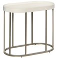 thumbnail image 2 of Home Square Modern Metal Lift Top Tray End Table in Ivory - Set of 2, 2 of 11