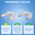 thumbnail image 4 of XIRQI 8Pcs Mouth Guard for Grinding Teeth at Night,Dental-grade Non-toxic Soft EVA Night Guards for Teeth Grinding,Two Thickness Options Mouth Guard, 4 of 5