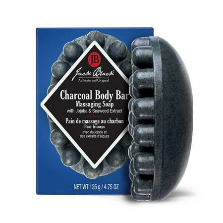 Jack Black Charcoal Body Bar Massaging Soap, 4.75 Oz