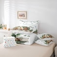 thumbnail image 6 of meiyoeat Watercolor Camping 7-Piece Twin Bedding For Boys,Fox Tent Print Bedding Comforter Set,Polkadot Reversible, 6 of 7