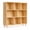8 Compartment Wood, variant on Wooden Bookshelf 2-Tier Bookcase, 7-Cube Storage Organizer, Open Shelf with Legs for Home Office, Living Room, Study, Natural Pine Wood, Modern Multi-Functional Storage Shelf