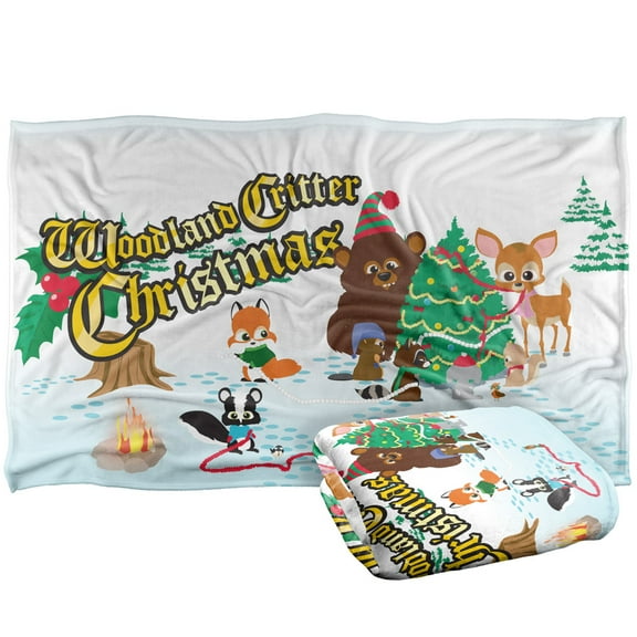South Park Blanket, 36'x58' Woodland Critter Christmas Silky Touch Super Soft Throw Blanket