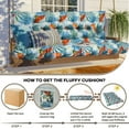 thumbnail image 7 of Porch Swing Cushions 71in , Waterproof Outdoor Replacement Glider Cushions, 2-3 Seater Patio Bench Cushions with Backrest for Garden,Backyard, 7 of 7