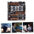 thumbnail image 3 of Placa Base de CPU Dual X99 + Cable SATA + Cable de Interruptor + Deflector + Grasa TéRmica LGA 2011 DDR4 Compatible con Placa Base de CPU 2011-V3, 3 of 5