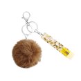 thumbnail image 2 of Sonducket Llavero anillo bola de peluche hebilla colgante llavero portátil soporte cartera bolso decoración llavero colgante para niñas Ropa, zapatos y accesorios Miscelánea Caqui Sonducket AP014384-04, 2 of 6