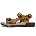 thumbnail image 2 of LASUDRAA Mens Outdoor Hiking Sandals Waterproof Athletic Beach Shoes with Adjustable Straps Non Slip Rubber Sole Comfort Walking Sandals for Summer, 2 of 9
