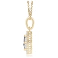 thumbnail image 2 of ANGARA Natural 0.16 Ct. Diamond Solitaire Pendant Necklace in 14K Yellow Gold for Women with 18 Inch Chain, 2 of 7