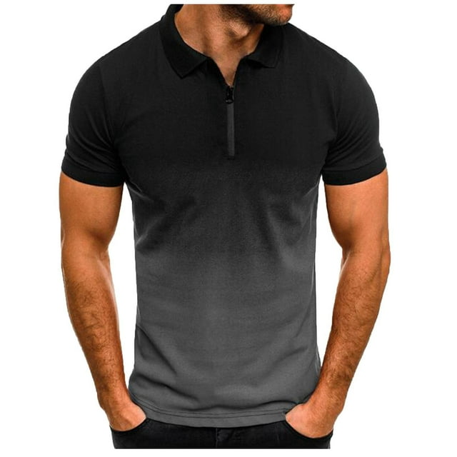 EGNMCR Chemises à Manches Courtes pour Hommes Été T-shirt Décontracté, T-shirt à Manches Courtes pour Hommes Imprimé Col Rabattu Chandail T-shirt Blouse,