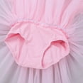 thumbnail image 7 of JanJean Toddler Little Girls Short Bubble Sleeves Rhinestone Ballet Dance Leotard Tutu Skirted Pink 5, 7 of 7