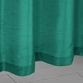 thumbnail image 2 of Sapphire Home 2 Panel Faux Silk Solid Curtain Drapes with Rod Pocket 54" Total Width by 36" L, Solid Color Curtain Panels for Any Bedroom or Patio Door - Semi Sheer Panels, Myra 36" - Teal Green, 2 of 4
