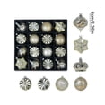 thumbnail image 3 of Honeplcked 24Pcs Gold Christmas Ball Ornaments Set, 2.36 Inch Assorted Shaped Shatterproof Christmas Decorations Tree Balls Hanging for Xmas Tree Wedding Party Holiday Decor, 3 of 6