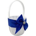 thumbnail image 4 of Cute Bowknot Design Wedding Flower Girl Basket Blue Romantic Wedding Flower Basket,Model:Blue, 4 of 5