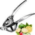 thumbnail image 1 of YOPTOP Premium Lemon Squeezer  Large Heavy Duty Handhelp Juicer for Lemon  Stainless Steel Hand Press Citrus Juicer  Lime Squeezer Bar Tool  Manual Citrus Press, 1 of 5