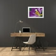 thumbnail image 4 of Lee Peterson 32x23 White Modern Wood Framed Wall Art Titled - Purple Tulip II, 4 of 5