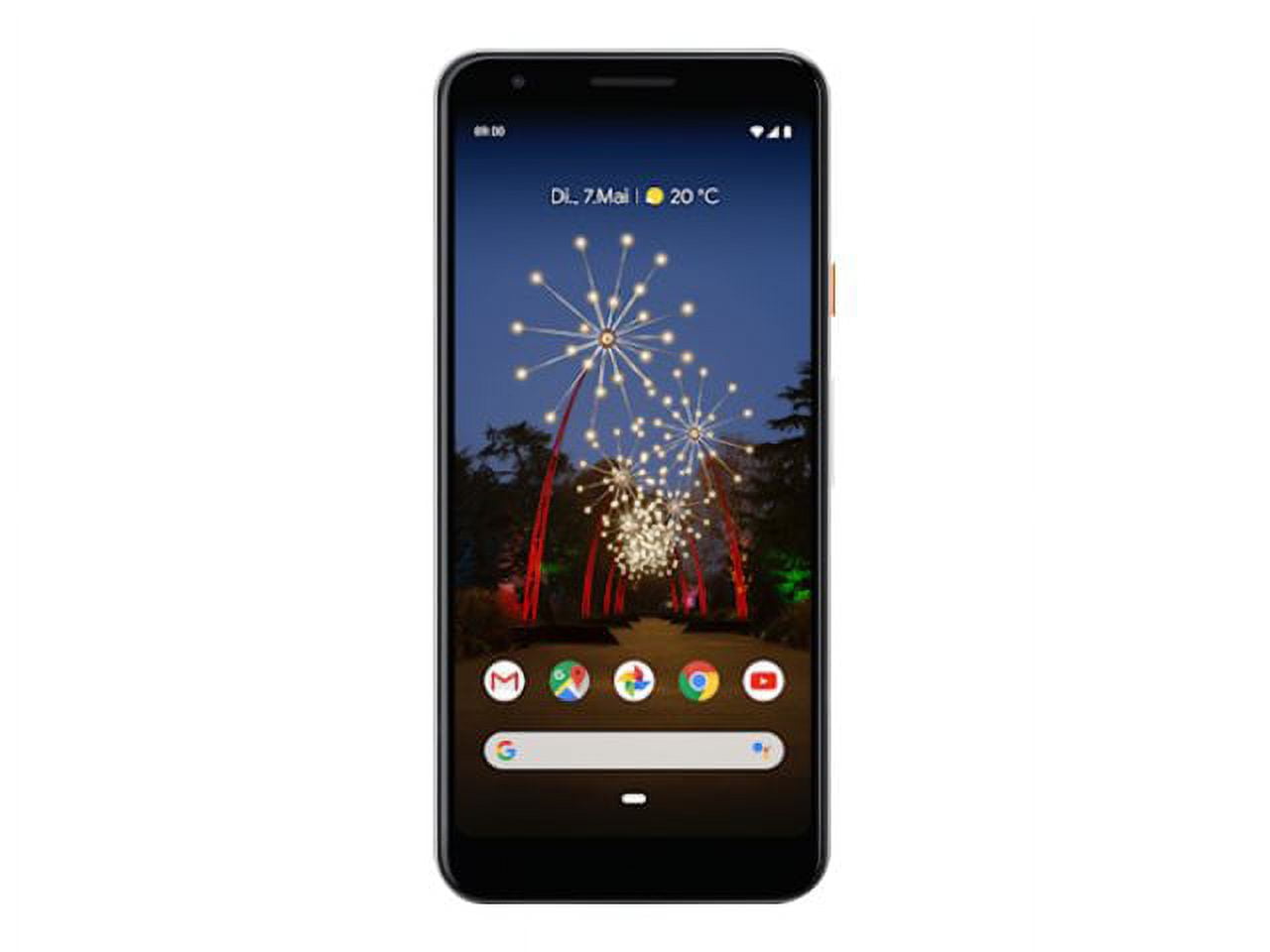 Google Pixel 3A (2019) G020F 64GB (5.6" inch, GSM, 4G/LTE, CDMA) Factory Unlocked Smartphone - International Version (Clearly White)