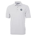 thumbnail image 2 of Men's Cutter & Buck Gray Penn State Nittany Lions Big & Tall Team Logo Virtue Eco Pique Stripe Recycled Polo, 2 of 3