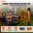 thumbnail image 3 of VEVOR Infrared Heater, 1500W Oscillation Electric Space Heater, Patio Heater w/ 2 Speeds, Outdoor/Outdoor for Bedroom,Studio,Porch,Dining Room,Studio, Stand,31.5 in L, Black, 3 of 9