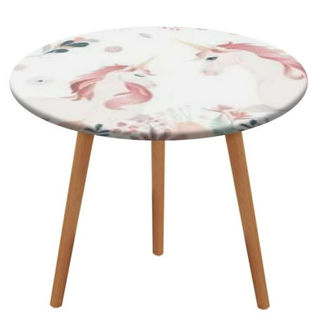 

Bybiment Round Fitted Tablecloth with Elastic Edge Photo Wallpapers Murals Children Decorative Tablecloth Table Cover 47 Inch