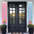 thumbnail image 3 of HongHeng Easter Door Banner Porch Decor - Welcome Peeps Porch Sign - Bunny Hanging Banners Porch Decorations for Front Door Outside Yard Garden Party Supplies, 3 of 3