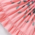 thumbnail image 4 of JUoaLXG Toddler Girls Casual Dresses Summer Rose Print Vacation Cute Comfortable Kids Dress Sportwear,Pink,3-4 Years, 4 of 6