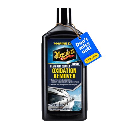 M4916 Marine/RV Heavy Duty Oxidation Remover, Oxidation, Water Spot, Stain, and Boat Scratch Remover for Vehicles with Gel Coat and Fiberglass Surfaces, 16 Oz - Packaging May Vary