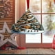 thumbnail image 3 of xihome Adorno navideño plano 2D de acrlico con forma de estantera y rbol de Navidad, con asa para colgar - Diseño de libros apilados, decoracin navideña para rboles, ventanas y puertas, 3 of 6