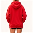 thumbnail image 5 of Pet Pouch Hoodie Sweatshirt for Women Men Long Sleeve Drawstring Oversized Pullover with Front Pet Pouch Cute Xmas Cartoon Animal Graphic Casual Wear for Cat Dog Lovers Watermelon Red L, 5 of 6